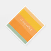 Aangepaste Trouwnamen Aardse Pastel Groene Zomer Servet (Hoek)