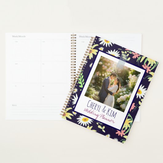 Aangepaste Trouwplanner met Bloemen | Gepersonalis Planner (Display)