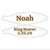 Aangepaste trouwring drager Keepsake basketbal (Panelen)