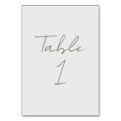 Aangepaste Trouwtafel Nummer Kaart (Achterkant)