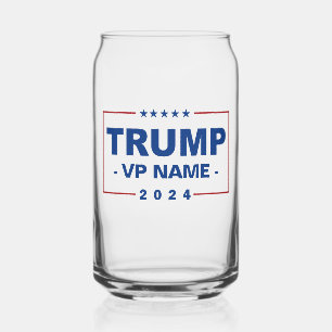 Aangepaste Trump Vice President 2024 Blikvorm Glas