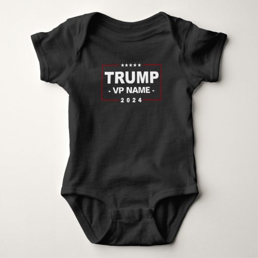 Aangepaste Trump Vice President 2024 Romper (Voorkant)