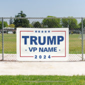 Aangepaste Trump Vice President 2024 Spandoek (Insitu)