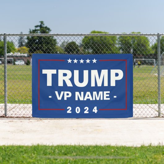 Aangepaste Trump Vice President 2024 Spandoek (Insitu)