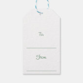 Aangepaste tuin citaat rode klaproos Waterverf kun Cadeaulabel (Achterkant)