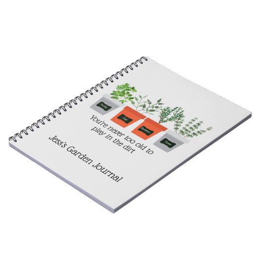 Aangepaste tuindagbladen voor citaten notitieboek (Linkerzijde)