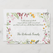 Aangepaste tuingriepfoto Pasen Feestdagenkaart (Achterkant)