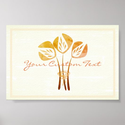 Aangepaste tulpen poster (Voorkant)