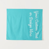 Aangepaste Turquoise Banner Persoonlijke Bruids Sh Wandkleed (Voorkant (horizontaal))
