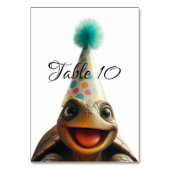 Aangepaste Turtle Tafelkaarten, Kaart (Achterkant)