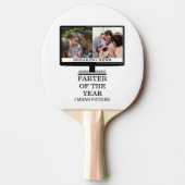 Aangepaste tv na het jaar grappige vader 2 foto tafeltennisbatje (Voorkant)