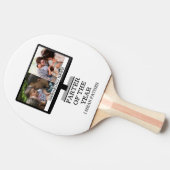 Aangepaste tv na het jaar grappige vader 2 foto tafeltennisbatje (Zijkant)
