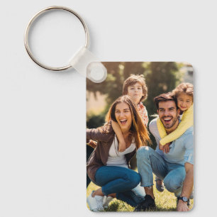Aangepaste twee foto dubbelzijdig aluminium sleutelhanger
