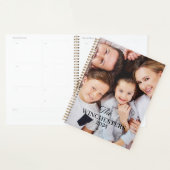 Aangepaste twee foto familienaam en jaar planner (Display)