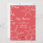 Aangepaste twee foto Kerstmis Feestdagenkaart (Achterkant)