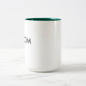 Aangepaste, twee-tonen grote 15-oz Mok HUNTER GROE (Center)