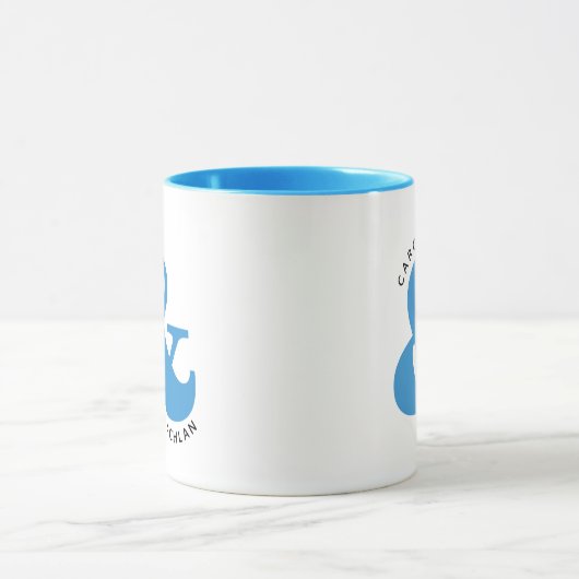 Aangepaste twee toon paar bruiloft Jubileum Mok (Midden)