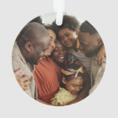 Aangepaste twee zijdige foto Kerst Acryl Ornament (achterkant)