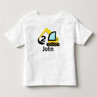 Aangepaste tweede e.d. tractor voor de constructie kinder shirts