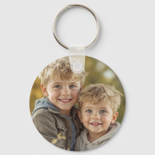 Aangepaste tweefoto dubbelzijdige aluminium sleute sleutelhanger