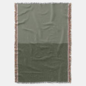 Aangepaste tweekleurige mos groene getextureerde g deken (Voorkant Verticaal)