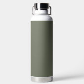 Aangepaste tweekleurige mos groene waterfles (Achterkant)