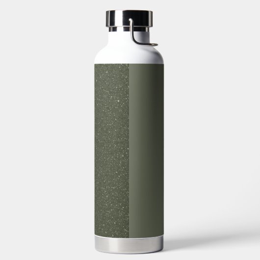 Aangepaste tweekleurige mos groene waterfles (Links)