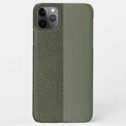 Aangepaste tweekleurige Moss Green iPhone 11 Pro M iPhone Hoesje (Achterkant)