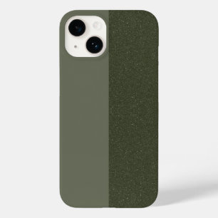Aangepaste tweekleurige Moss Green Texture iPhone Case-Mate iPhone 14 Hoesje