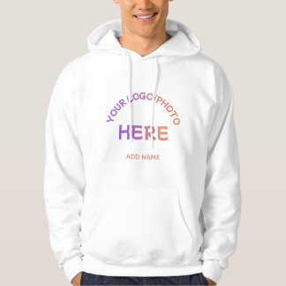 Aangepaste tweezijdige bedrijfslogo naam hoodie
