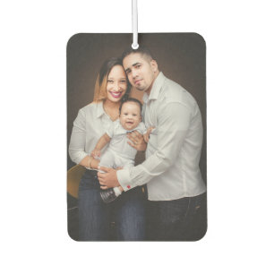 Aangepaste tweezijdige familiefoto persoonlijke fo luchtverfrisser