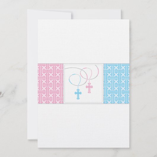 Aangepaste Twins Christening Uitnodiging (Achterkant)