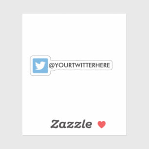 Aangepaste Twitter-sociale media Sticker
