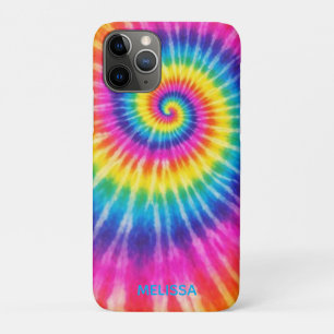 Aangepaste Tye-Dye Retro Kleurrijke Unisex Voeg Na iPhone 11 Pro Hoesje
