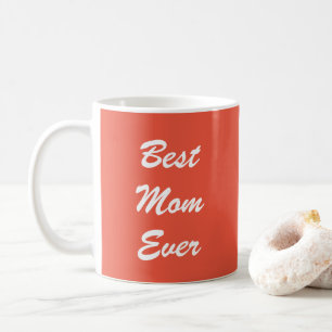 Aangepaste Typografie Beste Mam Ever Sinaasappel R Koffiemok