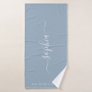 Aangepaste typografie naam badhanddoek