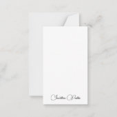 Aangepaste typografie Script Naam Sjabloon Modern (Voorkant)