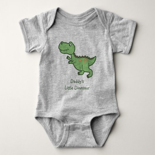 Aangepaste Tyrannosaurus Rex Dinosaur Cartoon Romper (Voorkant)
