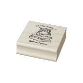 Aangepaste Uil Ex-Libris Rubberstempel (Stempel)