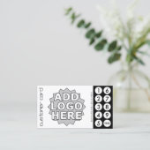 Aangepaste uitgesneden ponskaarten klantenkaartje (Staand voorkant)