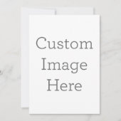 Enkele uitnodiging, Maat: 12,7  x 17,8 cm, Papier: Signature Mat, Enveloppen: Wit (Voorkant)