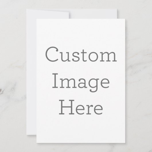 Enkele uitnodiging, Maat: 12,7  x 17,8 cm, Papier: Signature Mat, Enveloppen: Wit (Voorkant)