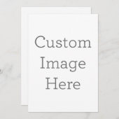 Enkele uitnodiging, Maat: 12,7  x 17,8 cm, Papier: Signature Mat, Enveloppen: Wit (Voorkant / Achterkant)