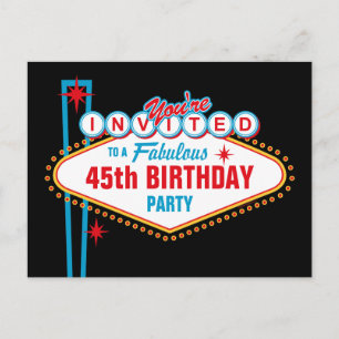 Aangepaste uitnodiging Las Vegas Briefkaart