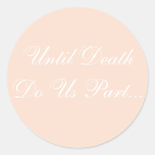 Aangepaste uitnodiging linen ronde sticker