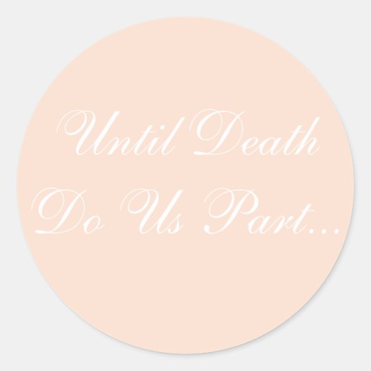 Aangepaste uitnodiging linen ronde sticker (Voorkant)