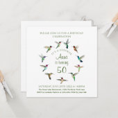 Aangepaste uitnodiging op feestdag (Voorkant / Achterkant in situ)