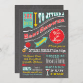 Aangepaste uitnodiging tot Baby shower (Voorkant / Achterkant)