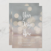 Aangepaste uitnodiging | Upload je eigen ontwerp (Voorkant / Achterkant)