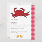 Aangepaste uitnodiging van Crabfest Party (Voorkant)